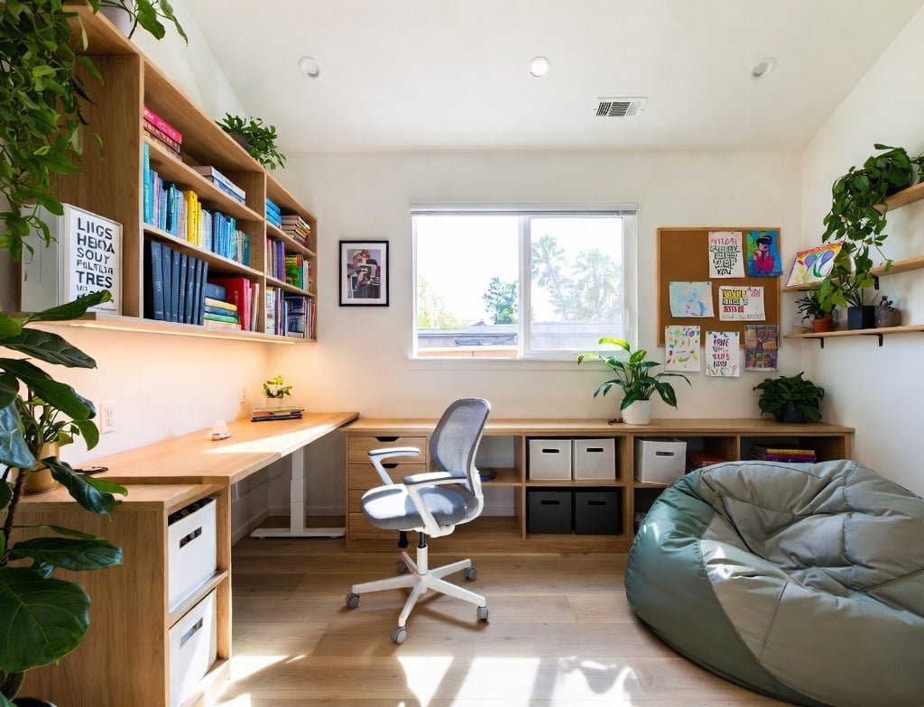 Thoughtful children's study area